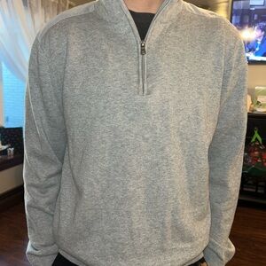 Michael Kors 3/4 zip mens pullover sweatshirt 100% cotton large